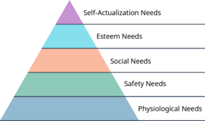 Maslow’s Hierarchy of Needs; see description in caption